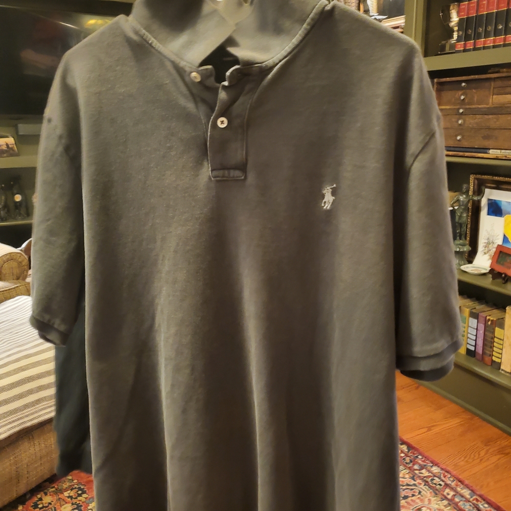 Polo by Ralph Lauren Men's Charcoal Polo Shirt